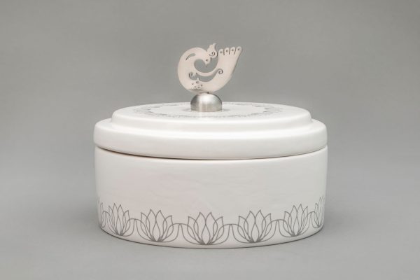 ظرف دربدار بزرگ چار باغ سرامیکی